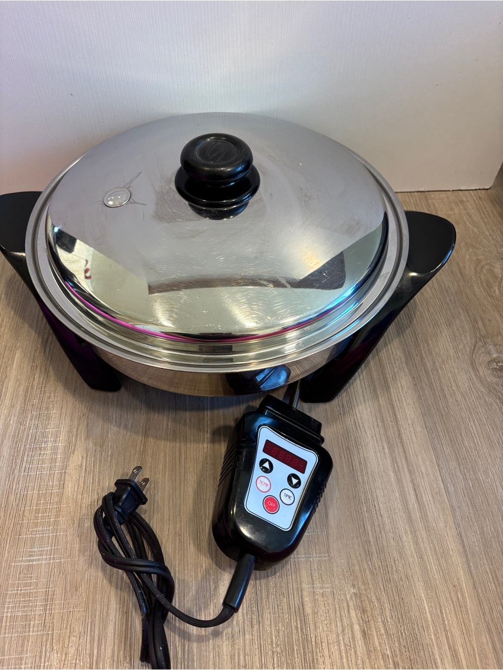 Saladmaster 12” Electric Skillet SA012OCU Titanium Stainless Steel TESTED USA